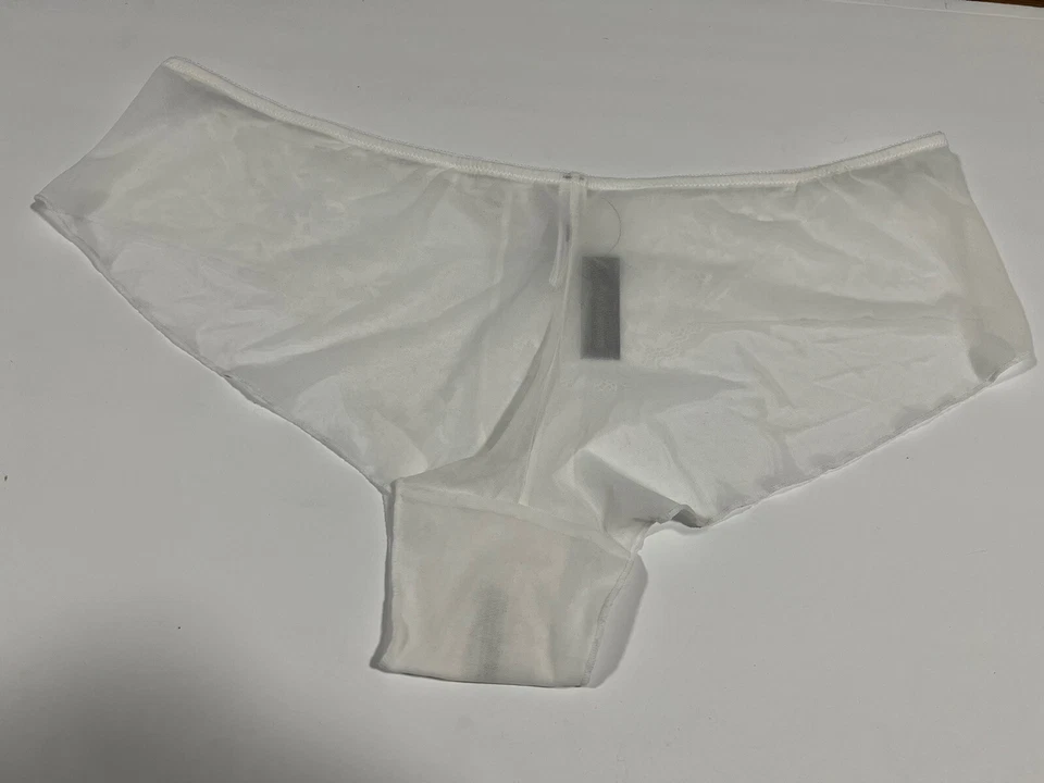 Panty Ann Summers Malla Circonita Cúbica Lazo Encaje Blanco Con Flores Talla UK 20-22 Foto 2 de 4