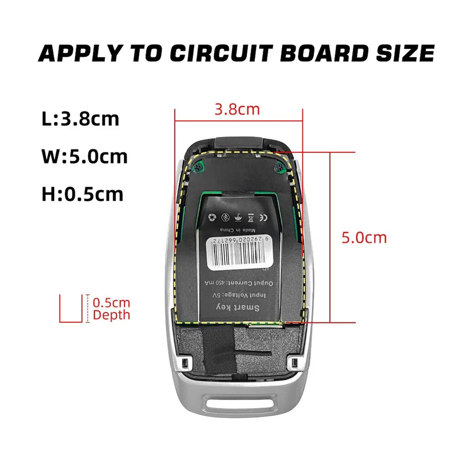 Llave inteligente digital de entrada sin llave para automóvil pantalla táctil antiarañazos impermeable8 Foto 4 de 4