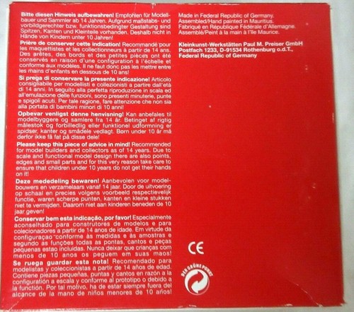 PREISER 47535 BUFFALO STRIKING RARE NEW - Picture 4 of 4