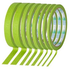 8 Rolls Pinstripe Tape, 1/8, 1/4, 1/2 inch Thin Masking Green