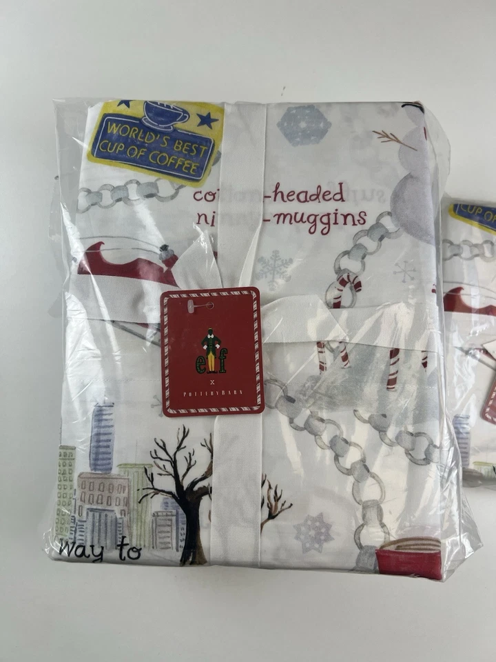 Pottery Barn Elf Sheet Set -  King - Holiday Festive Buddy + 2 King Pillowcases - Image 3 of 4