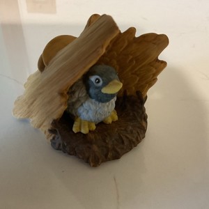 1984 Franklin Woodland Surprises Bluebird Porcelain Jacqueline Smith Figurine