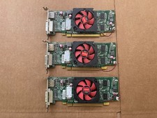 LOT OF 3 RADEON AMD C264 1GB 109-C26457-01 PCIE VIDEO CARD DISPLAY PORT DVI