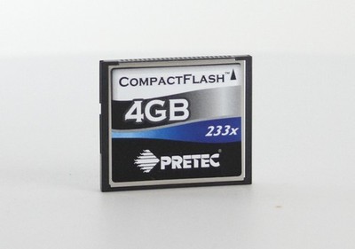 Pretec 4 GB 233x 35 MB/s Compact Flash Card (CFS204G-UF)