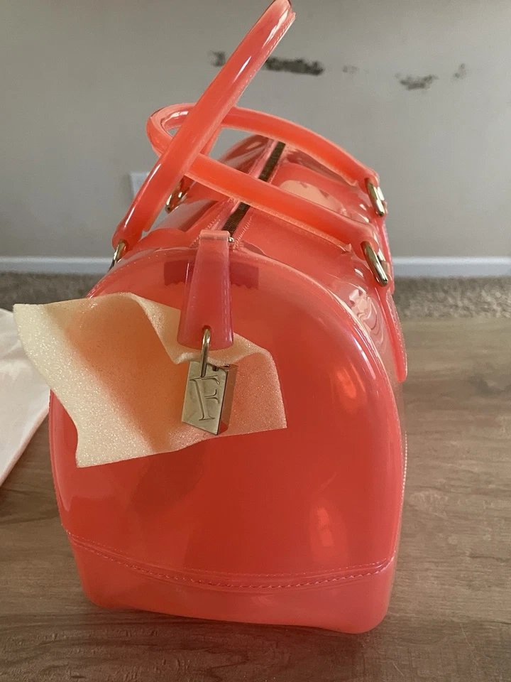 BOLSA DE DULCES FURLA grande naranja con bolsa antipolvo Foto 3 de 4