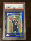 2024 Donruss Optic Drake Maye Blue Hyper Prizm #229 RC Rookie PSA 10 Patriots SP