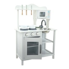 NEW! Childrens Kids Roleplay Wooden Play Kitchen Cooking Playset with Utensils