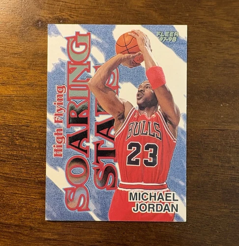 Fleer 1997-98 Michael Jordan Chicago Bulls High Flying Soaring Stars #9/20
