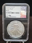 2020 W Burnished Silver American Eagle NGC MS70 FDOI John Mercanti Signed
