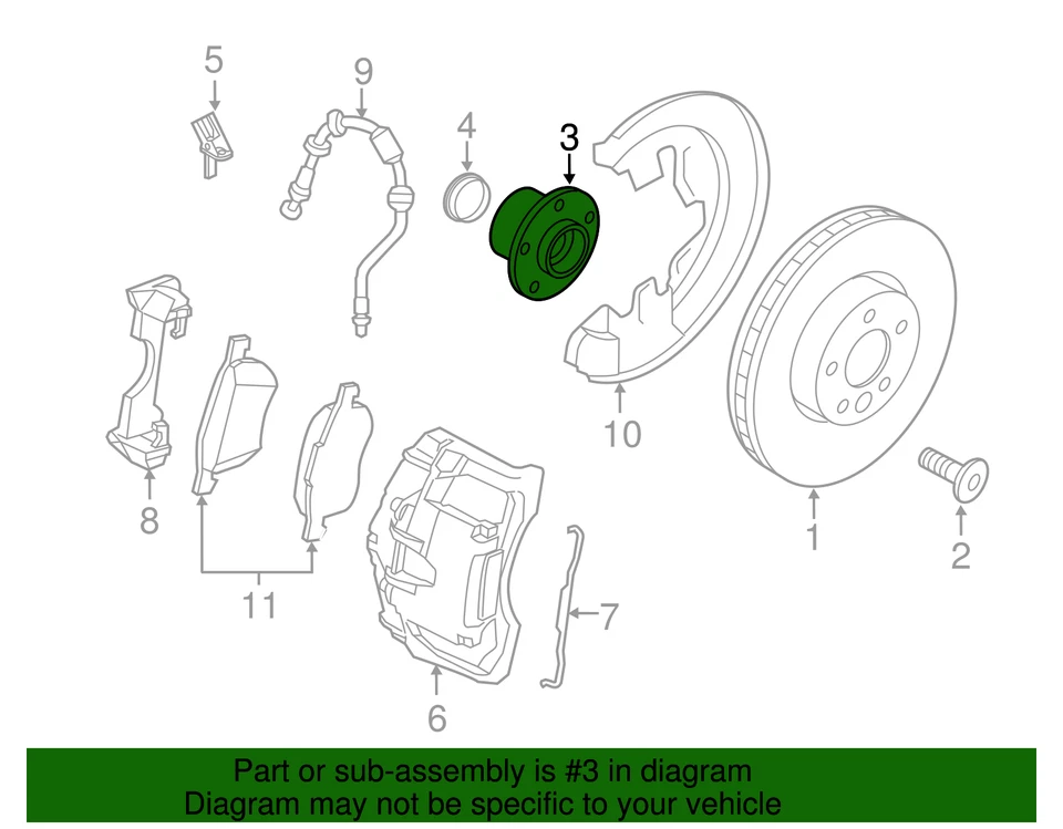 Buje de cross country V60 V60 original Volvo 2007-2018 S60 S60 Cross Country 32246153 Foto 2 de 2