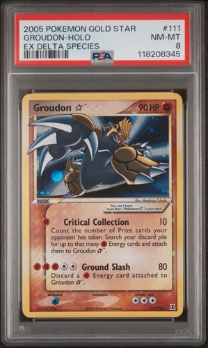 Groudon ★ graded PSA 8 for sale on eBay