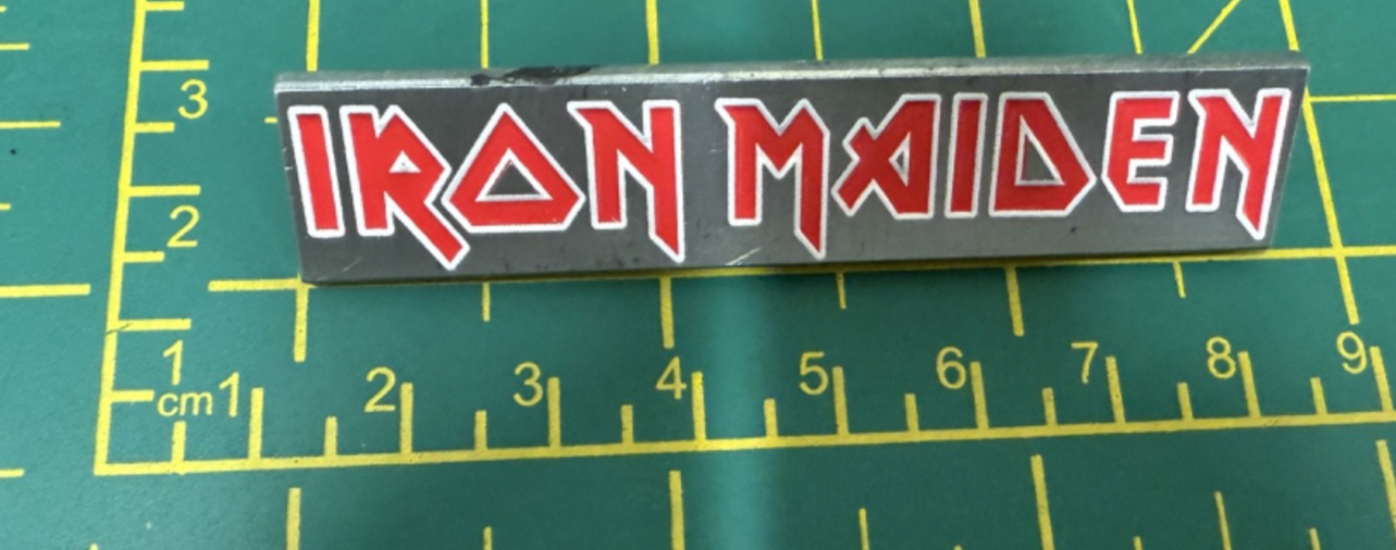 Iron Maiden Unisex Silver Band Logo Pin Badge In - Image 2
