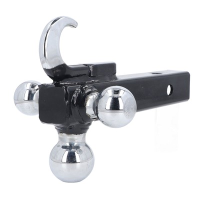 Trailer Hitch Triball Mount With Hook Stainless Steel High Load Capacity Trailer