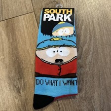 South Park Eric Cartman Mens Crew Socks 1 Pair Size 6-12 Comedy Central New