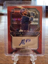 2021 Prizm Rookie Autographs Prizms Red Donut Circles Anderson Tejeda, S#/49