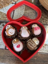 Target Spritz Valentines Featherly Friends Chocolate Heart Box 5 Mini Felt Birds