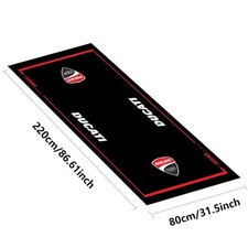 Tappetino Pit Garage Moto Officina Parcheggio Tappeto Per Ducati Performance 86*31"