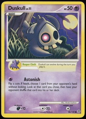 Pokemon TCG DUSKULL 86/132 EXCELLENT SECRET WONDERS COMMON ENGLISCH 2007