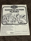 VINTAGE KENNER STAR WARS 1980 DAGOBAH PLAY SET INSTRUCTION SHEET GREAT CONDITION