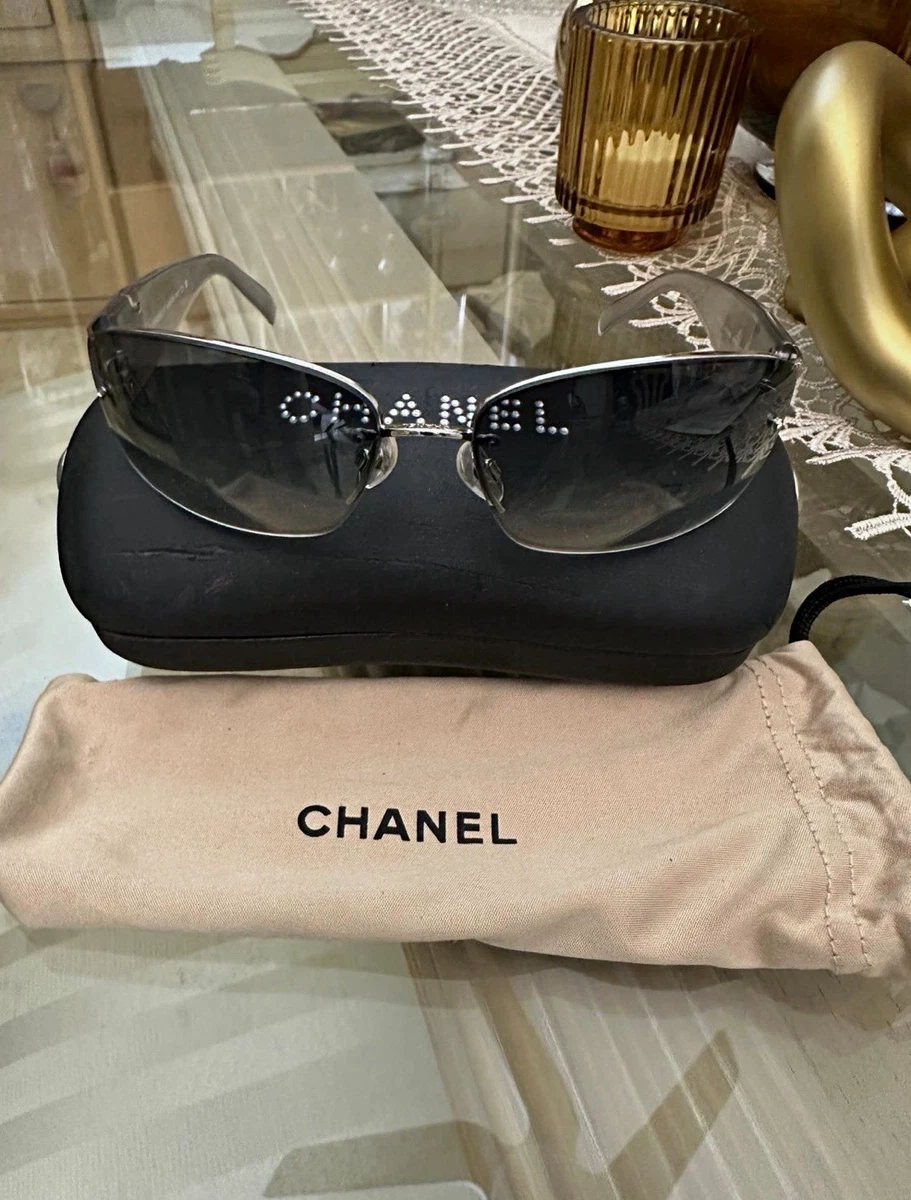 CHANEL Silver Sunglasses for Women for sale | eBay
