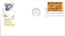 South Carolina 1970 First Day FDC House of Farnam - Scott 1407 - unaddressed