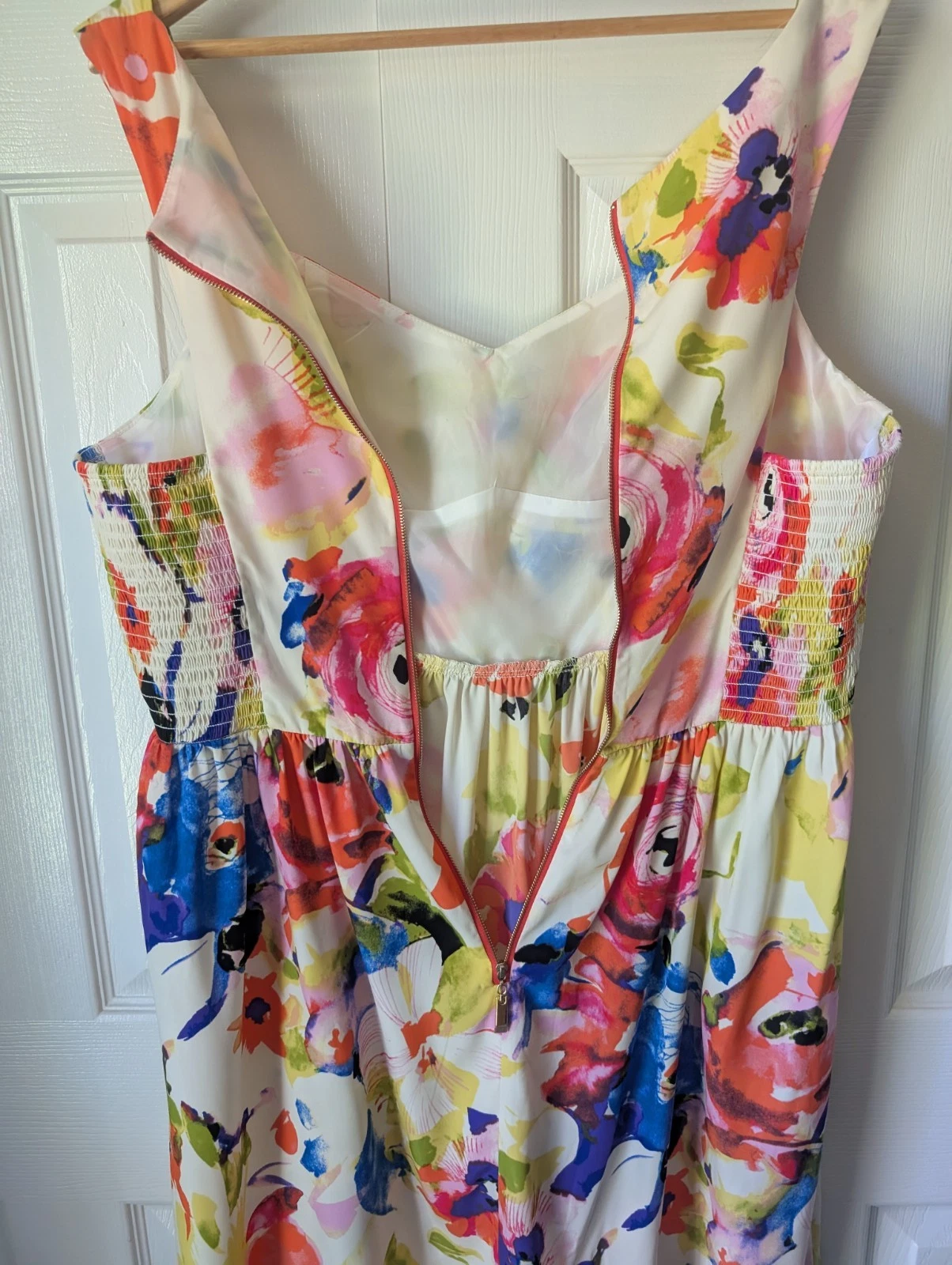 Abito Alyx Limited stampa floreale acquerello senza maniche scollo a cuore taglia 18