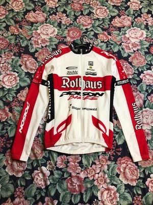Vintage Santini Rothaus Poison Bikes Radtrikot Herren Gr. L Bike Windstopper