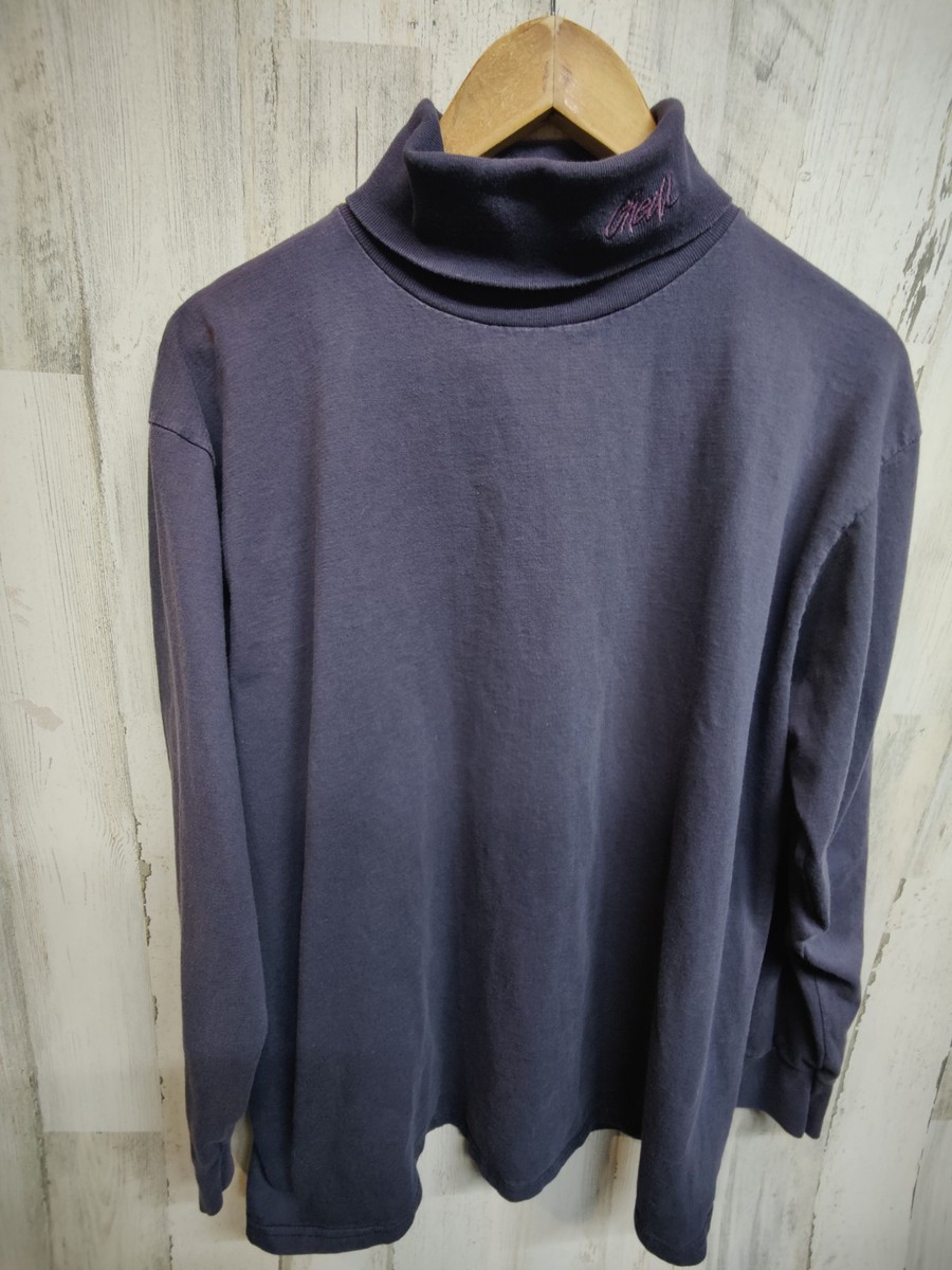 Vintage 90s O'Neill Mockneck Shirt Men's Large Faded Blue Surf Vintage 90s O'Neill Mockneck Shirt Men's Large Faded Blue Surf