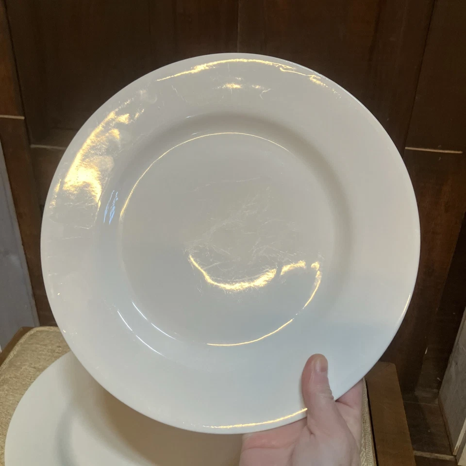 CYNTHIA ROWLEY Porcelain Plates White Set Of 3 - Image 2 of 4