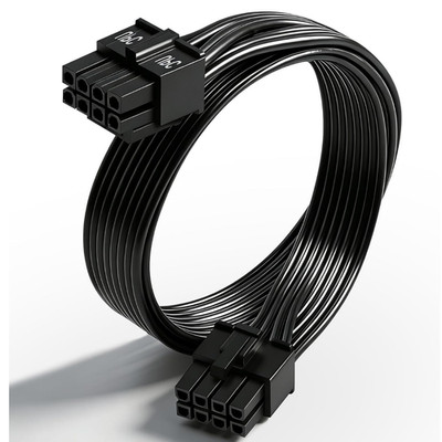 CPU 8 Pin Stecker CPU 8 Pin 4+4 Abnehmbar Kabel Comeap Corsair EPS 12V 63cm Neu