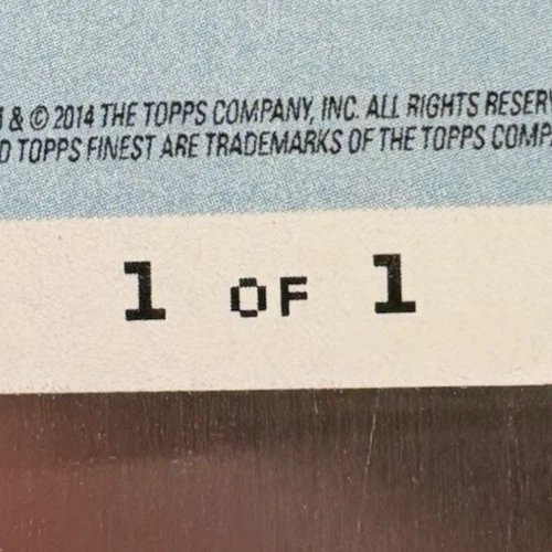 Demaryius Thomas 1/1 Cyan Printing Plate 2014 Topps Finest 2 Broncos Ring Fame - Image 2 of 4