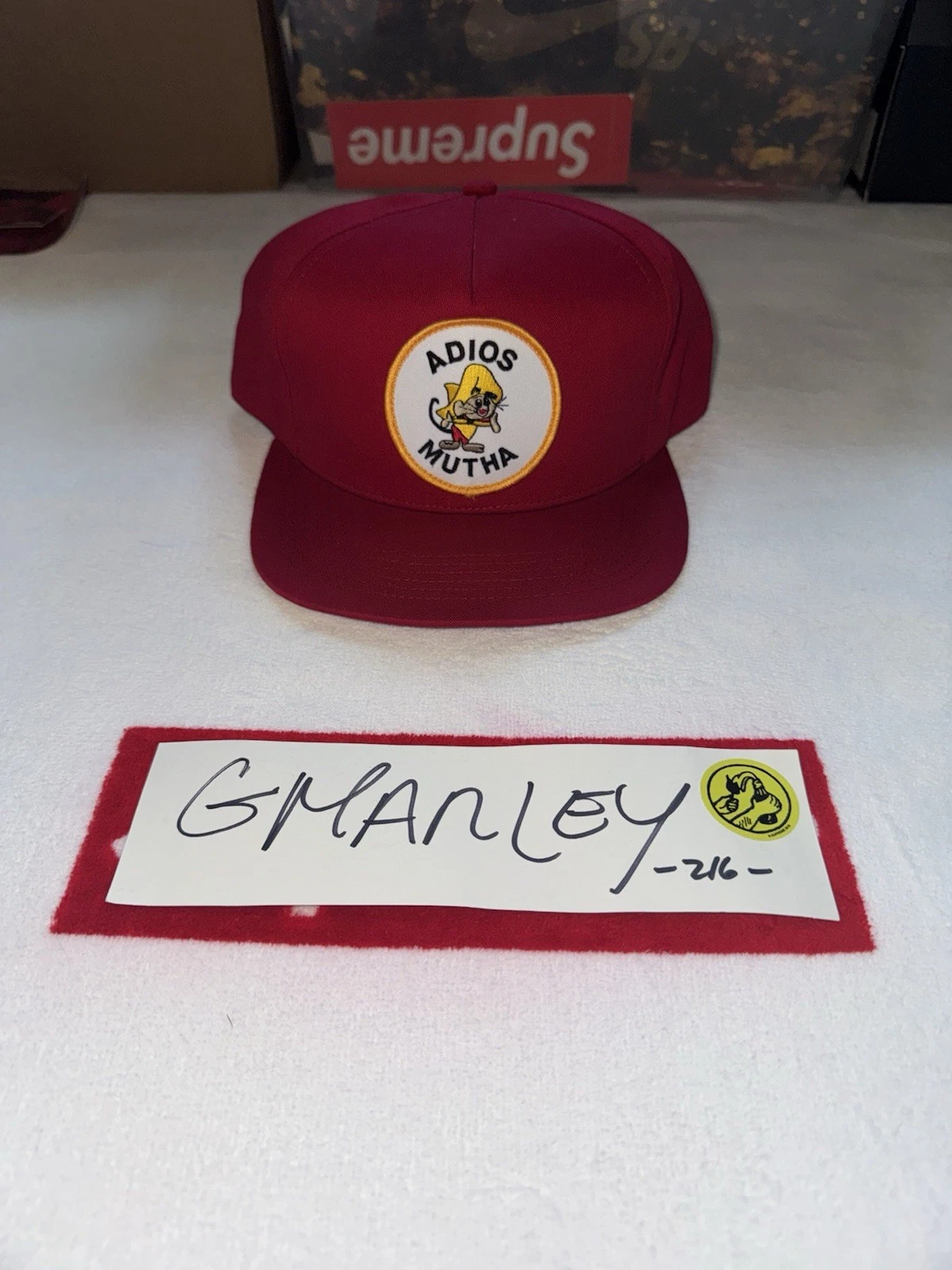 CASQUETTE SUPREME SS13 ADIOS MUTHA 5 PANNEAUX rouge CAMO DS vintage exclusive épuisée