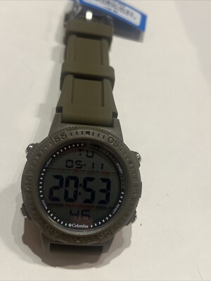 Columbia Viewmont CSS15-002: Orologio Uomo Al Quarzo Con Cinturino In Silicone Blu E Quadrante Blu - Impermeabile 30m, Design Sportivo E Casual, Vetro Minerale