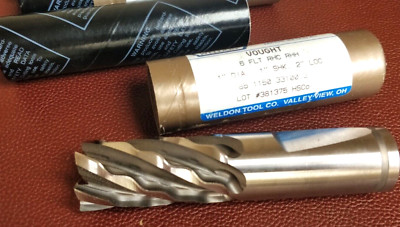 Weldon Vought 1'' DIA 2'' LOC 6 flutes HSCo END MILL USA Roughing & Finishing