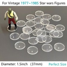 30X STAR WARS ACTION FIGURE DISPLAY STAND FOR VINTAGE FIGURES CLEAR 1.5''
