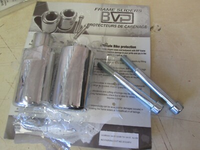 BVP - CHROME BILLET FRAME GUARD SLIDER SET - SUZUKI GSXR600 GSXR750 04-05 NO CUT