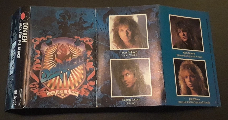 Dokken: Back For The Attack 1987 Elektra/Asylum OG Canadian Import Cassette VG+ - Image 4 of 4