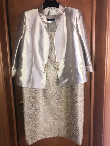 LUCIEN MOSCO' ABITO CON GIACCA IN SETA DA CERIMONIA PIZZO ORO TG 54 | eBay