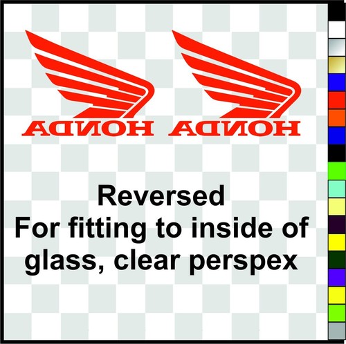 Honda B - 2 stickers decals x 2 motorcycle helmet laptop various sizes/colours - Picture 5 of 5