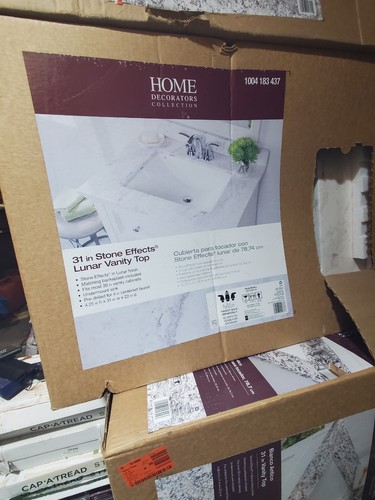 37 Zoll B x 22 Zoll D Engineered Stone Composite weiß rechteckig Einzelspüle