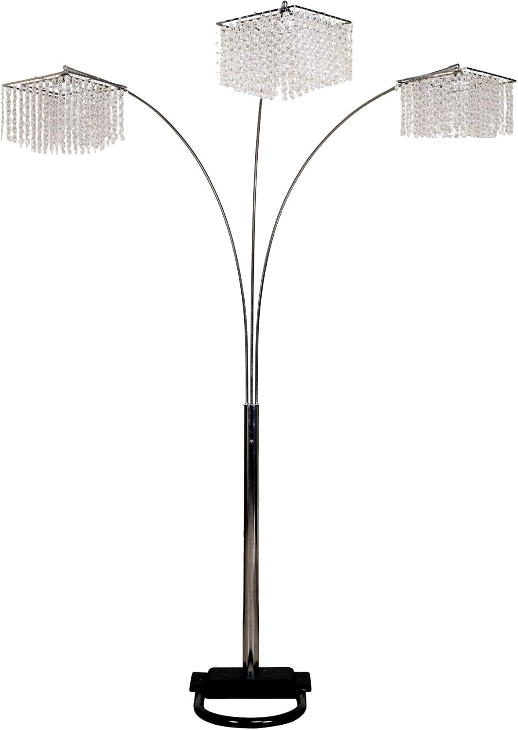 6932 3 Light Crystal Inspirational Arch Floor Lamp, 97
