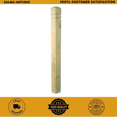 #ad #ad 4 in. x 4 in. x 4.5 ft. Pressure Treated Wood Deck Post Double V Groove $19.85
