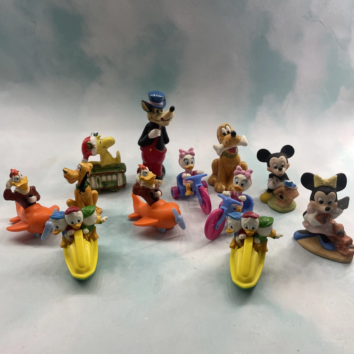 Vtg. Lot Of 16 Small Disney Characters Figurines Toys Random Lot