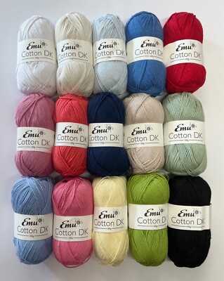 Emu Yarn Cotton DK 100g Ball UK