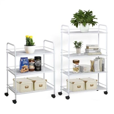 Beauty Trolley Cart Salon Storage Rolling Cart Dentist Wax Treatment Space Saver
