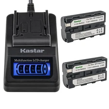 Kastar Battery LCD Quick Charger for NP-F570 CN-304 VL600 YN300 LED Video Light