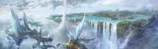 Landscape nature sky fantasy art Custom Gaming Mat Desk