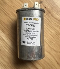 Packard TRCF20 TITAN PRO Run Capacitor 20 MFD 440/370V Round USED