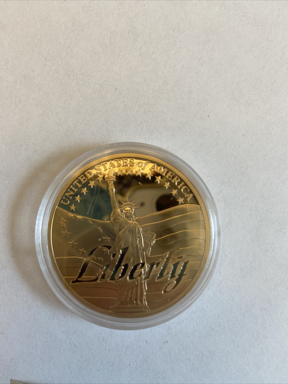 American Mint American Symbols Liberty Coin Gold Layered
