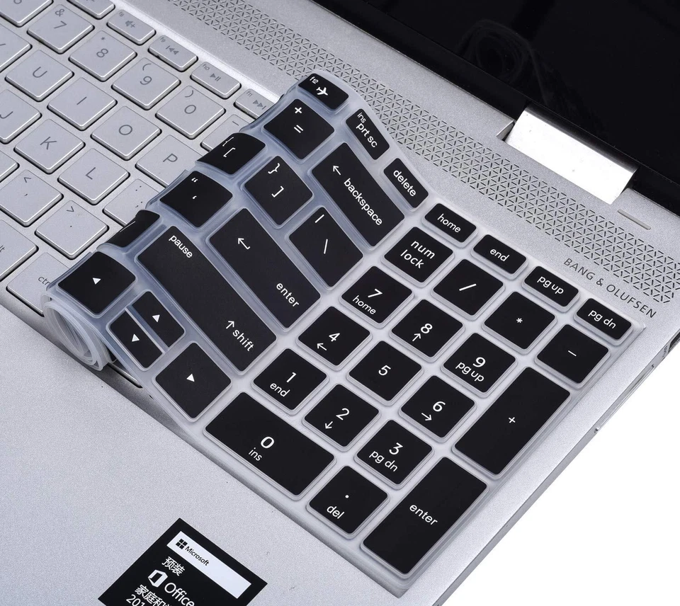 Protector de cubierta de teclado para portátil HP Pavilion Envy X360 2 en 1 15,6" 2019 2018 Foto 4 de 4